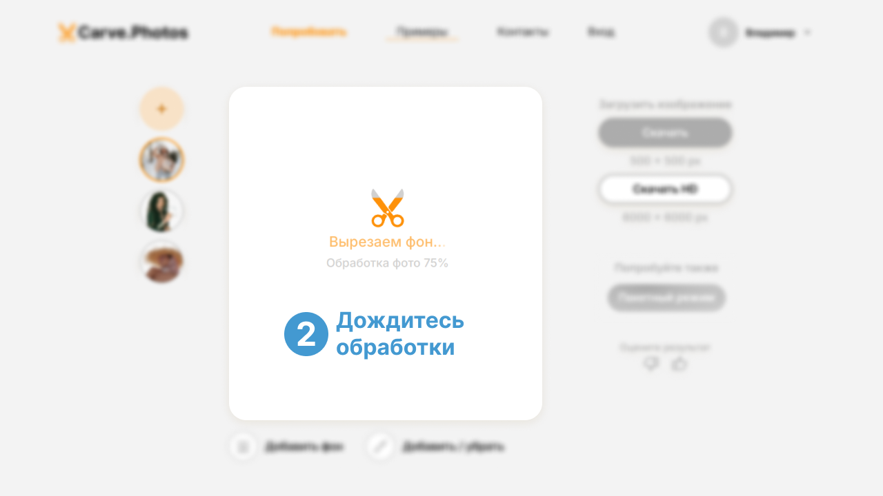 Шаг 2. Дождитесь обработки
